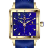 Royal Muse Blue Awakening Lapis Lazuli Medicine Buddha Watch Royal Muse Blue Awakening watch with lapis lazuli dial, Medicine Buddha-inspired motif and gold-tone square case