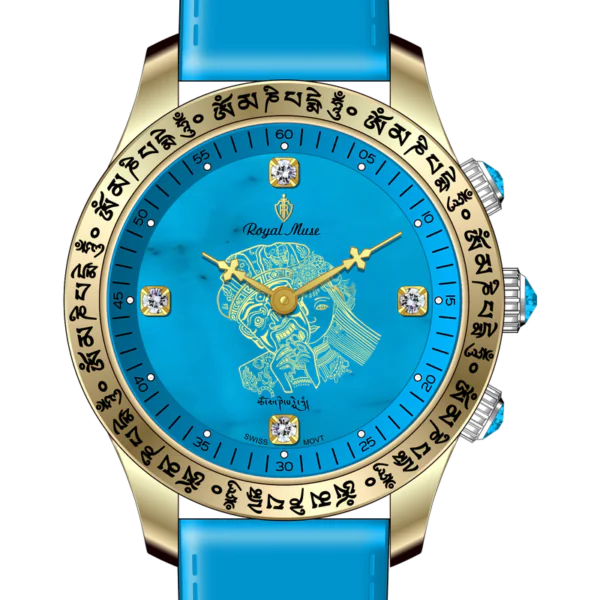 Royal Muse Zakiram Turquoise Dial Watch Royal Muse Zakiram turquoise dial watch front view
