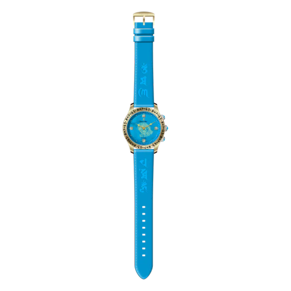 Royal Muse Zakiram Turquoise Full Watch View Full view of the Royal Muse Zakiram turquoise dial watch and strap