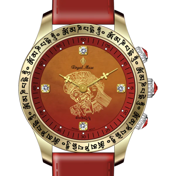 Royal Muse Zakiram Gradient Red Agate Watch Royal Muse Zakiram gradient red agate dial watch front view
