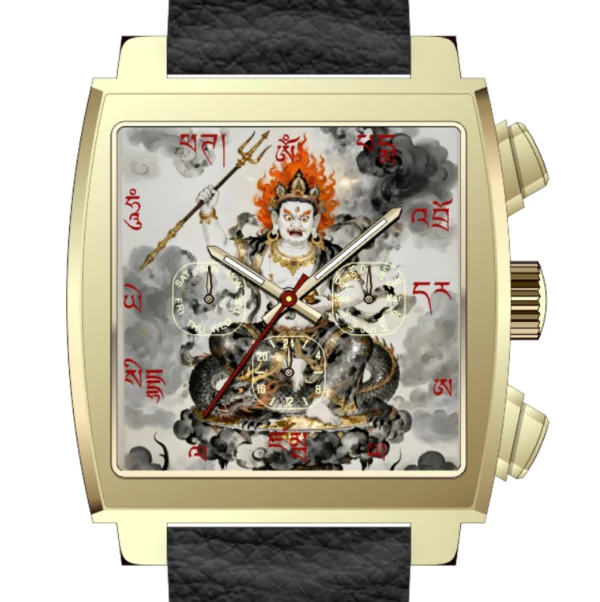 Royal Muse White Wisdom Agate Jambhala Watch Royal Muse White Wisdom automatic watch with white agate dial and White Jambhala motif