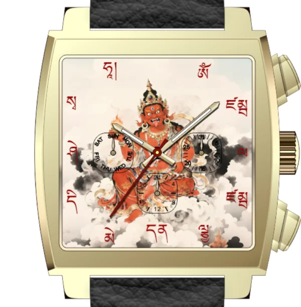 Royal Muse Red Power White Agate Jambhala Watch Royal Muse Red Power automatic watch with white agate dial and Red Jambhala motif