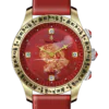 Royal Muse Zakiram Red Agate Dial Watch Royal Muse Zakiram red agate dial two-hand watch with gold-tone case