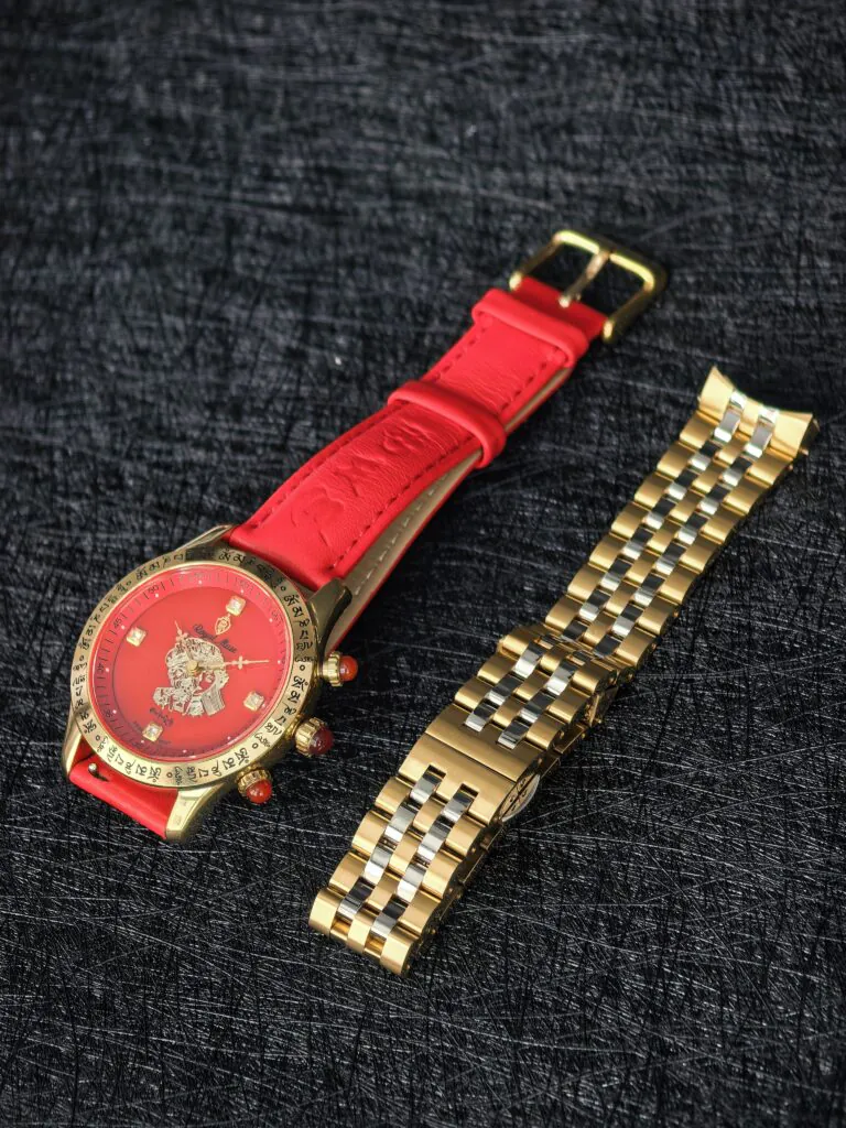 Royal Muse Zakiram watch with leather and stainless-steel straps